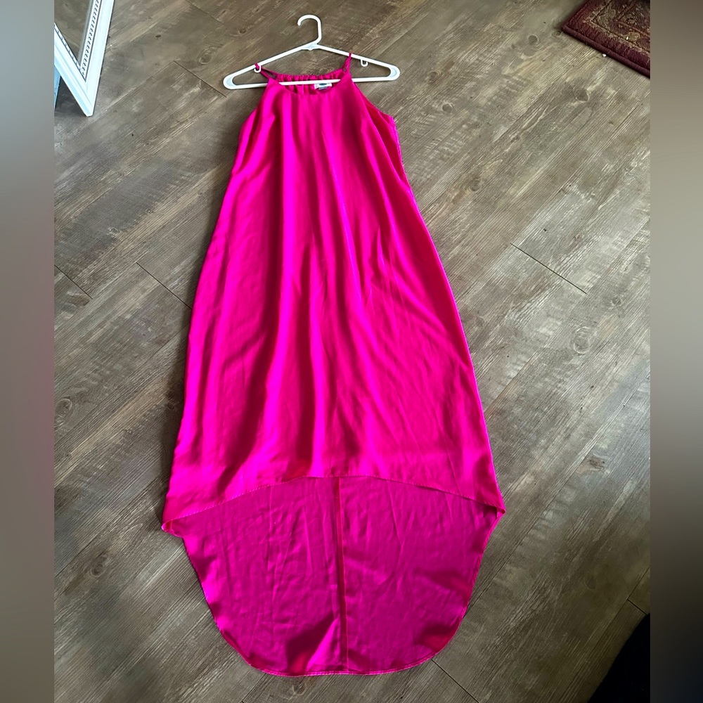 Old Navy High Low Pink Spaghetti Strap Dress (xs)